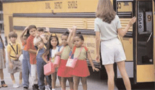 kids and school bus kids and school bus